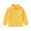 Boys Long Sleeve Polo Shirt Solid Yellow Size 7-8 Years 2