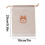 Shoe Bags Portable Drawstring 10-Pack White 9.8"x7" 3