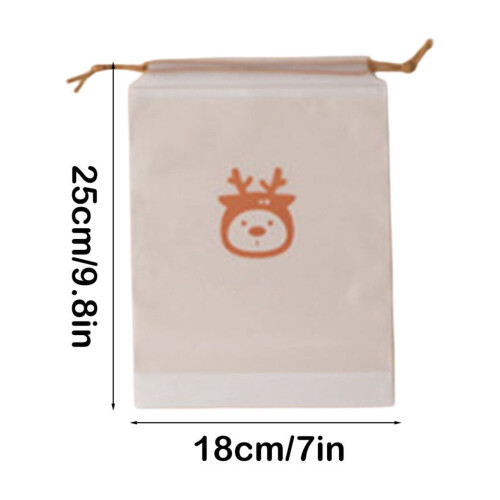 Shoe Bags Portable Drawstring 10-Pack White 9.8"x7" 2