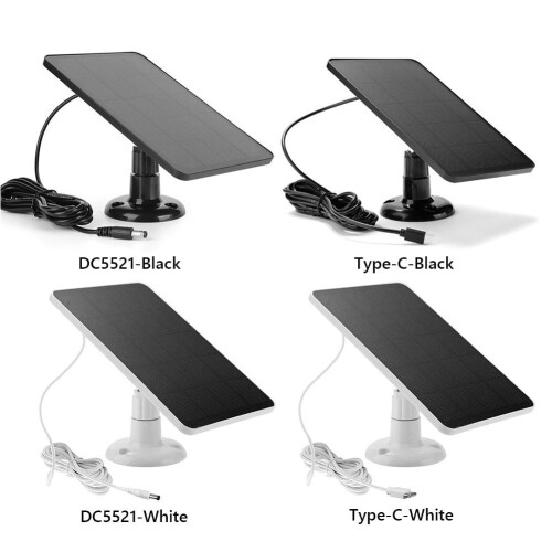 Solar Panel for Blink Camera 4W 5V Outdoor Charger with 1