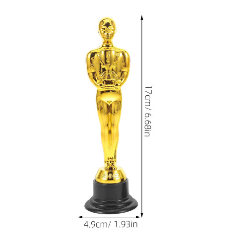 Trofeo Golden Plastic Award, compatto, realistico e decorativo 1