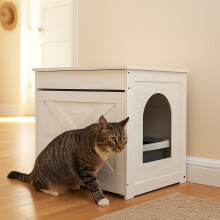 Kattenbakkast met krabmat en lade