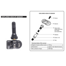 5X Auto Programmeerbare MX-Sensor 433MHz 315MHZ 2 in 1 voor Autel TS408 TS508 ITS600 Universele Bewerkbare PMS-Bandenspanningsensor