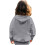 Toddler Pullover Hoodie Solid Grey Zip Jacket for Kids 7-8 5