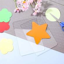8 Pcs Clear Acrylic Cutting Pads, Clear Cutting Plate Acrylic Cutting Pads for Embossing Crafting
