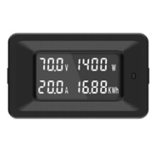 Voltmeter Ammeter Power Digital Voltage Current Meter LCD 4 in 1 70V Max 20A