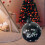 Zwarte PVC-kerstbal met glitter, 60 cm 6