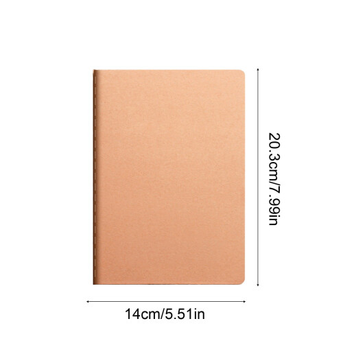 Kraft Paper Notebook A5 B5 A4 8mm Grid Softcover 2