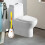 Ensemble brosse de toilette murale flexible avec couvercle 8