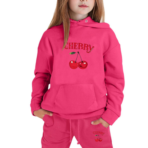 Mädchen Langarm-Hoodie-Set Größe 6-7 Jahre 1