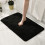 Χαλί Μπάνιου Memory Foam Μαύρο με Σχέδιο από Τούβλα 15,7x23,6 ίντσες 4