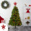Bethlehem Star Tree Topper Rose Gold Red Silver 8" x 9" 4