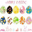 Easter Fabric Print Eggs and Rabbits – Quilting Cotton 2