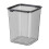 Recycling Bin Modular Stackable Clear 8.6x8.6x10.6 in Orange 2