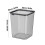Recycling Bin Modular Stackable Clear 8.6x8.6x10.6 in Orange 3