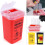 Plastic Tattoo Waste Container 1L Disposable 3