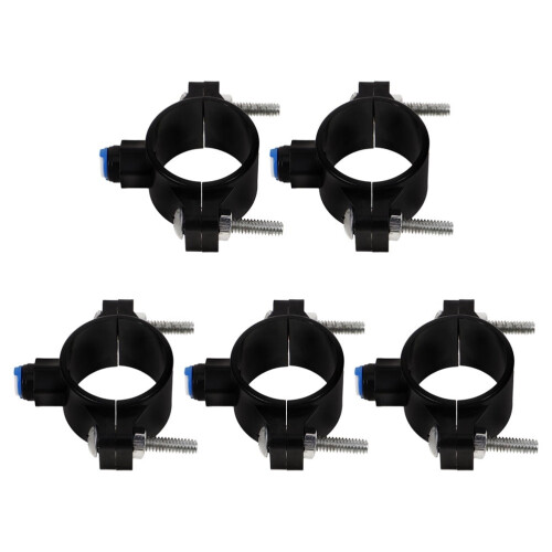 Supvox Ablass-Sattelventilschellen Schwarz 5 Stück 2