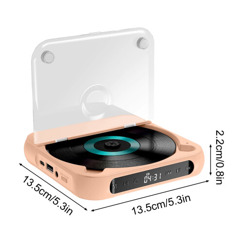 Φορητή συσκευή αναπαραγωγής CD Bluetooth με οθόνη LCD, μπαταρία 10 ωρών 1