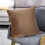 Beige polyester sierkussen 45x45cm met hoes met ritssluiting 4