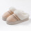 Γυναικείες παντόφλες Fuzzy Slip-On με χειμερινή χοντρή σόλα και αντιολισθητικές ραφές 6
