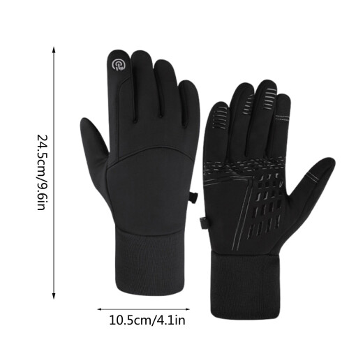 Heated Winter Gloves Thermal Fleece Touchscreen Windproof 1 1