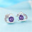 925 Sterling Silver Stud Earrings with Cubic Zirconia 5