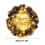 Couronne de Noël, décorations dorées, pomme de pin de 30 cm 2