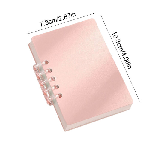 Pink A7 Notebook Ruled 2.8 x 4.06 inches 80 Sheets 2