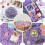 Paars snipperpapier als vulmiddel, 7 oz, 4 sets 5