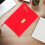 Rode weekplanner, ongedateerde kantoororganizer met 4