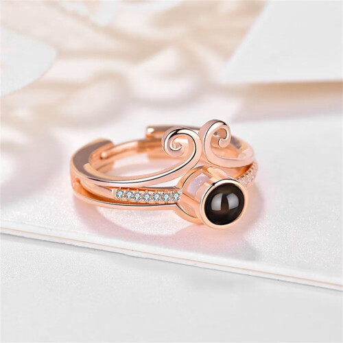 Sun Wukong Ring Stainless Steel Rose Gold Adjustable 1