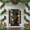 Rode kerstdeurbanner 35x71 inch 5