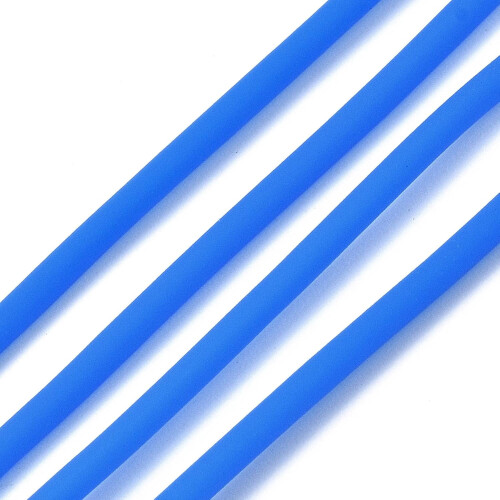 PVC-rör ihåligt gummisnöre vit spole dodger blå 2mm1mm 2