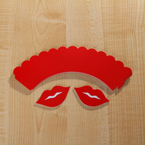 Soimiss Valentinstag Cupcake-Topper rot 12 Stück 1