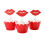 Soimiss Valentinstag Cupcake-Topper rot 12 Stück 3