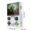 Console portatile bianca con schermo da 3,5" e 11 emulatori. 3