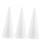 Cônes en polystyrène blanc pour loisirs créatifs (lot de 3) 6