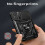 iPhone16Pro Max-skal med metallring, magnetiskt stativ, 6