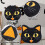 Coussin décoratif d'Halloween Chat Noir 18x18 7