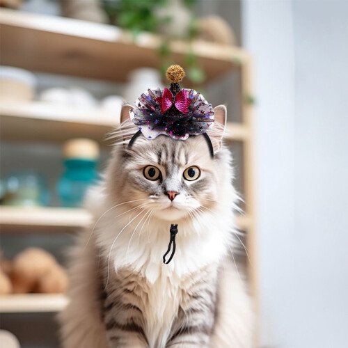 Halloween Heksehat til Katte og Hunde Gul Sort Blonde 1
