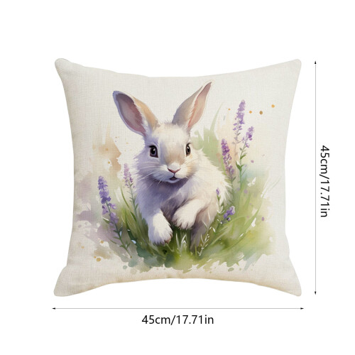 Pillowcase Linen 17.72 x 17.72 Inch 2
