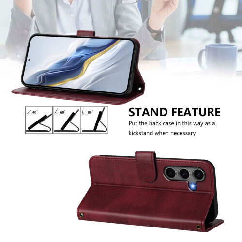 Motorola Edge30Pro läderplånboksfodral med magnetfunktion 2