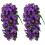 Vignes de liseron violet en soie artificielle (2 pièces) 5