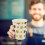 NICEXMAS Gold Paper Cups Star Pattern 100 Pcs 5