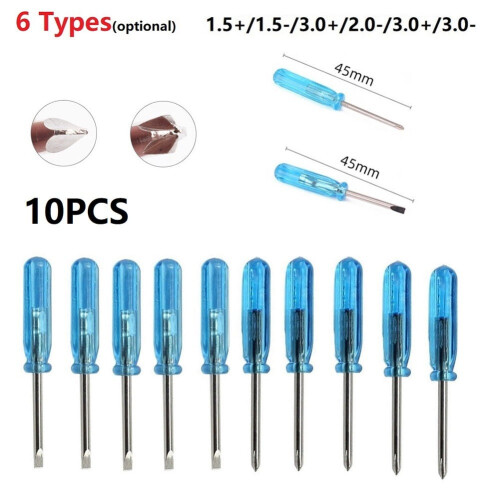 Set di mini cacciaviti a taglio da 1,5/2/3 mm (10 pezzi) 1