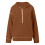 Women's Lightweight Brown Quarter-Zip Hoodie Pullover S 4