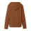 Women's Lightweight Brown Quarter-Zip Hoodie Pullover S 5