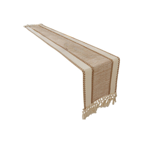 Boheme bordløber polyester beige rød sort khaki 1
