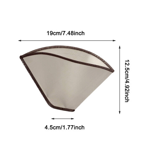 BE-TOOL Stainless Steel Pour Over Coffee Filter Foldable 1
