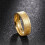Men's Titanium Wedding Band Roman Digital Style 4
